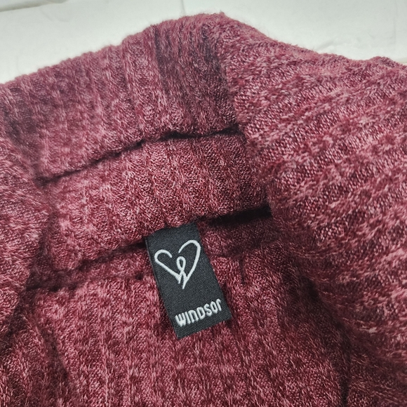 windsor small maroon knit cowl neck dress - Picture 5 of 5